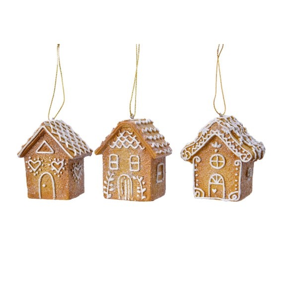 Pre-order  3D Gingerbread Houses X 3 Cookie Tree Decorations - Etsy | Etsy (US)