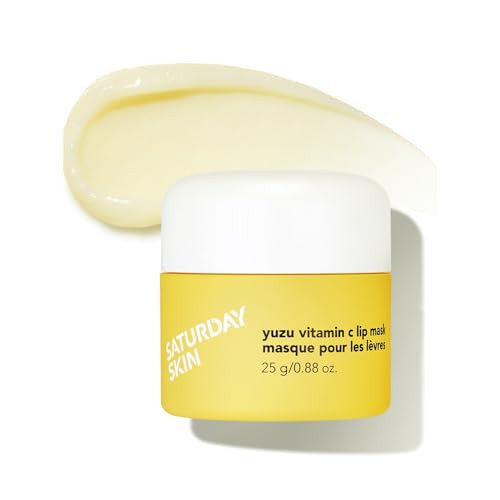 Saturday Skin Yuzu Vitamin C Lip Mask Overnight Lip Sleeping Mask Moisturizing For All Skin Types Softer & Smoother Pout Lip Balm Hydrating Infused with Vitamin B5 Non-Sticky, Vegan & Cruelty-Free | Amazon (US)