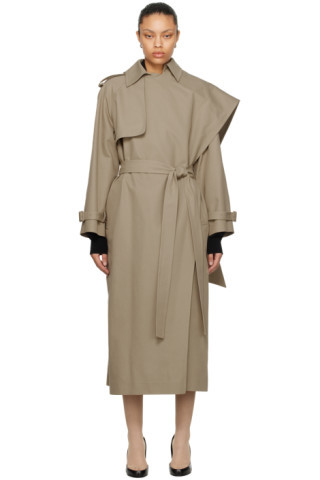 Beige Hellen Coat | SSENSE