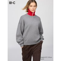 Uniqlo - Smooth Cotton Crew Neck Jumper - Grey - XS | UNIQLO (UK)