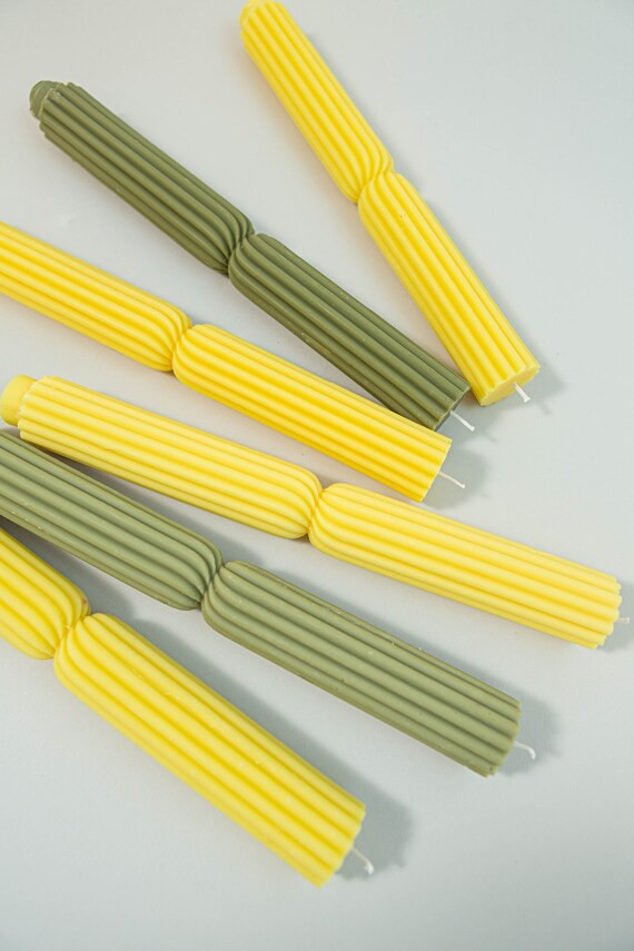 Pair of Shaped Taper Candles Set/ Wedding Candles /aesthetic | Etsy | Etsy (US)