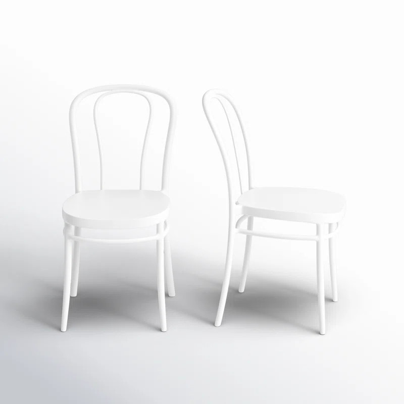 Farrah Stacking Patio Dining Side Chair (Set of 2) | Wayfair North America