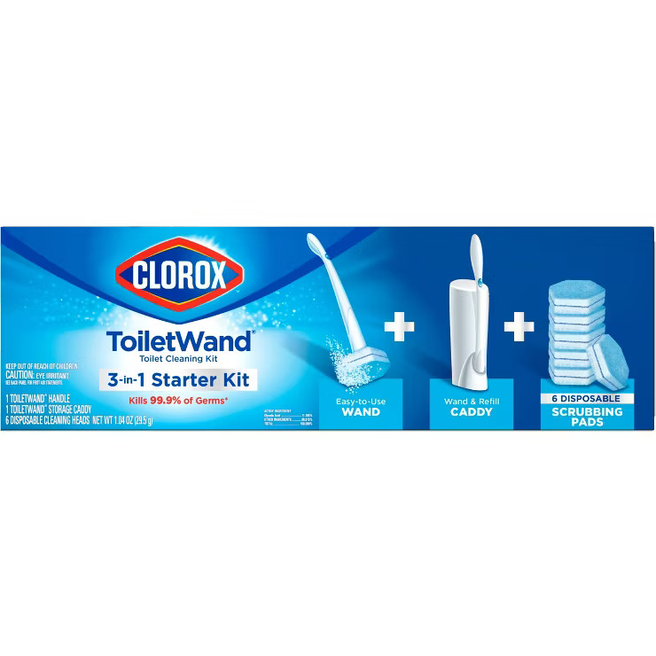 Clorox ToiletWand Disposable Toilet Cleaning System - ToiletWand Storage Caddy and 6 Refill Heads | Target