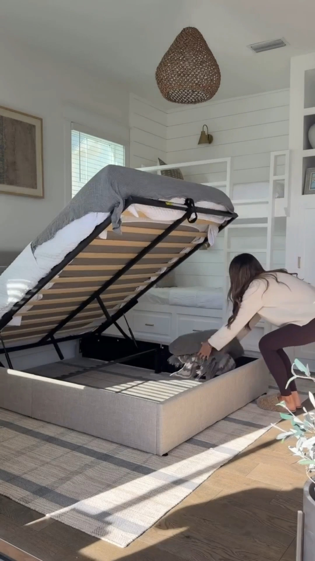 A top 15 bestseller in 2025!! How cool is this bed frame! It’s a lift up hydraulic bed with a beautiful modern wingback headboard. You don’t need a box spring, and if you’re in need of extra storage space then it’s perfect!! 

#LTKSaleAlert #LTKHome