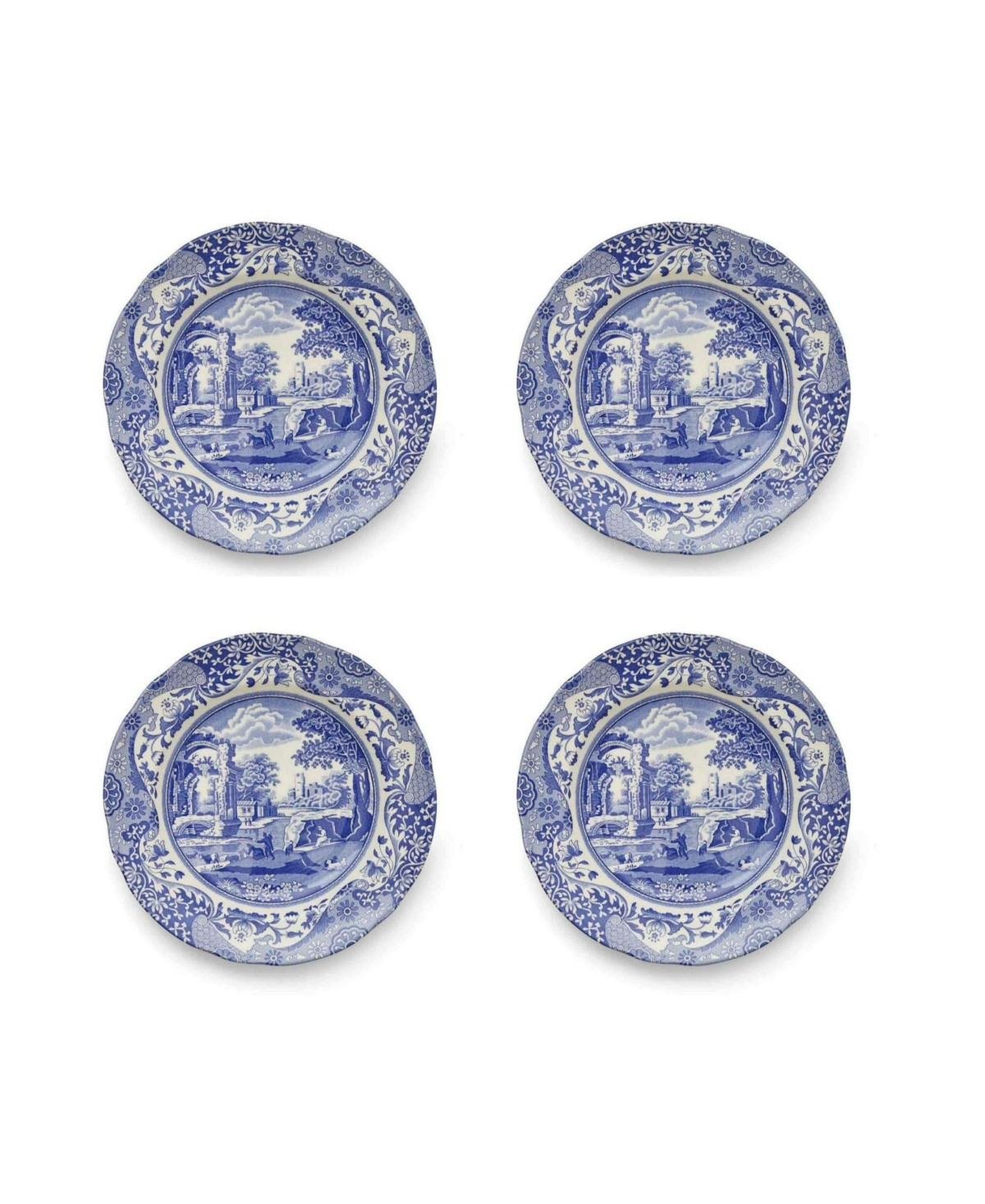 Spode Blue Italian Luncheon Plates, Set of 4 - Blue | Macy's