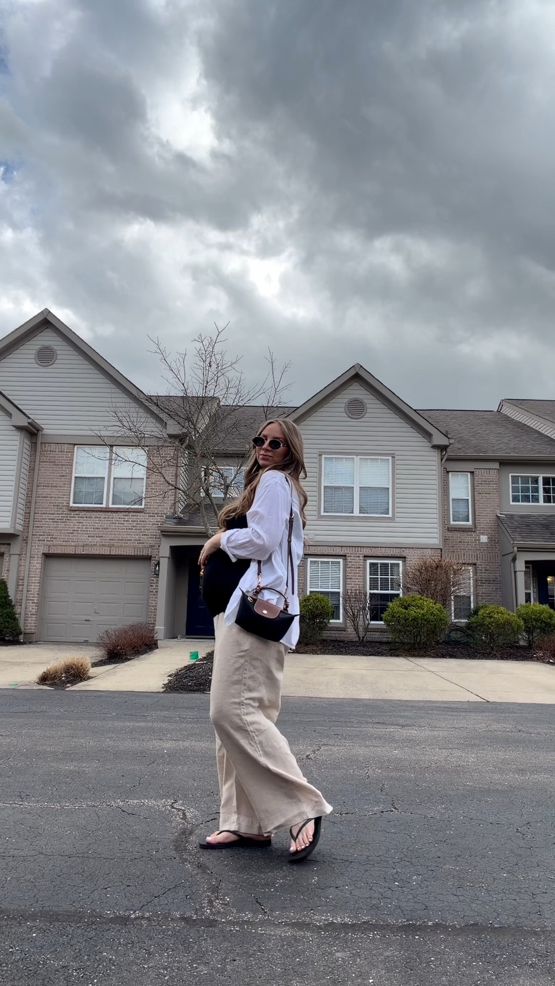 Head to toe Old Navy for the win! Maternity tank & maternity linen pants are on sale & a white linen shirt is always a staple. Square toe flip flops are on trend and at a steal of a price! Of course accessorizing with my fav Amazon look for less sunglasses and my Longchamp bag. This is a great spring to summer look!

#LTKSaleAlert #LTKmomlife