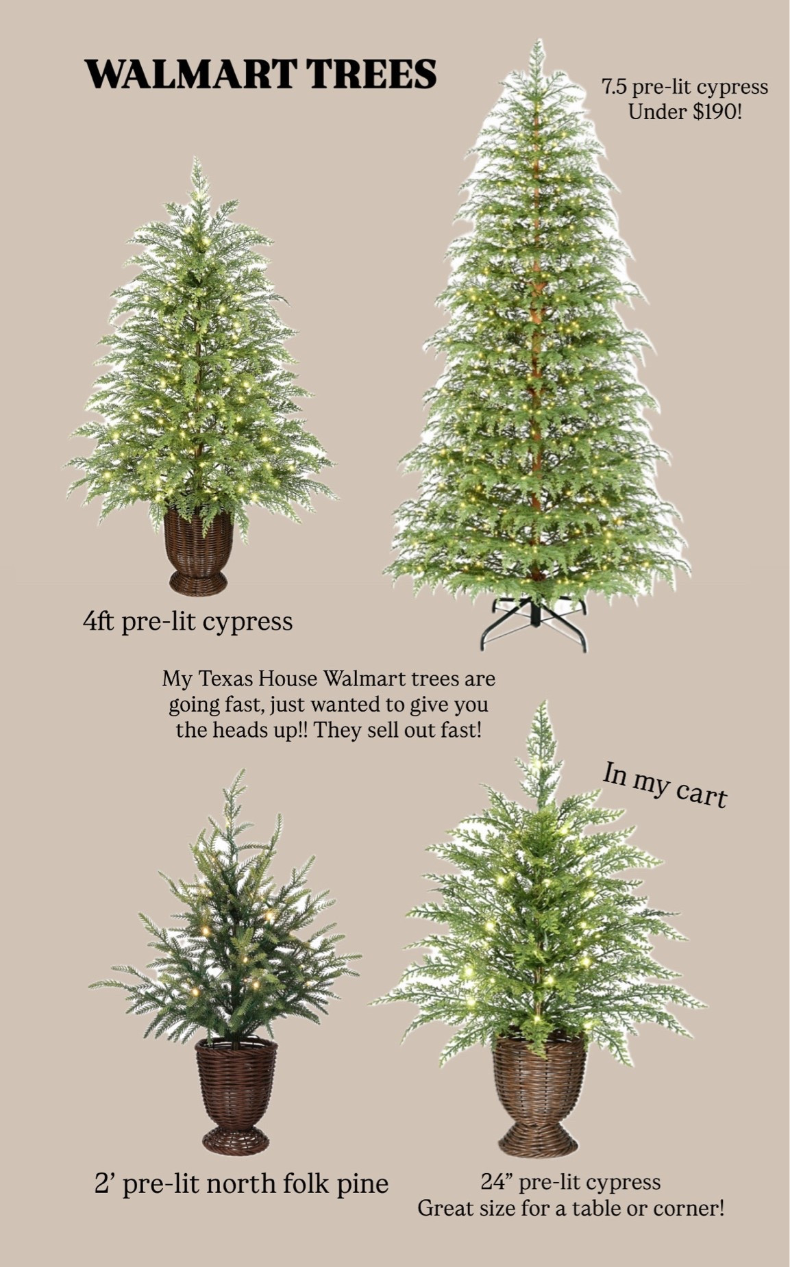 They are OUT!! These trees are all so beautiful and priced so well!! I linked a few other My Texas House tree options as well-Links below!

#LTKHome #LTKSeasonal #LTKSaleAlert