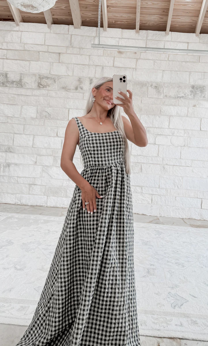 Trust Your Intuition Checkered Maxi | CK Squared Boutique