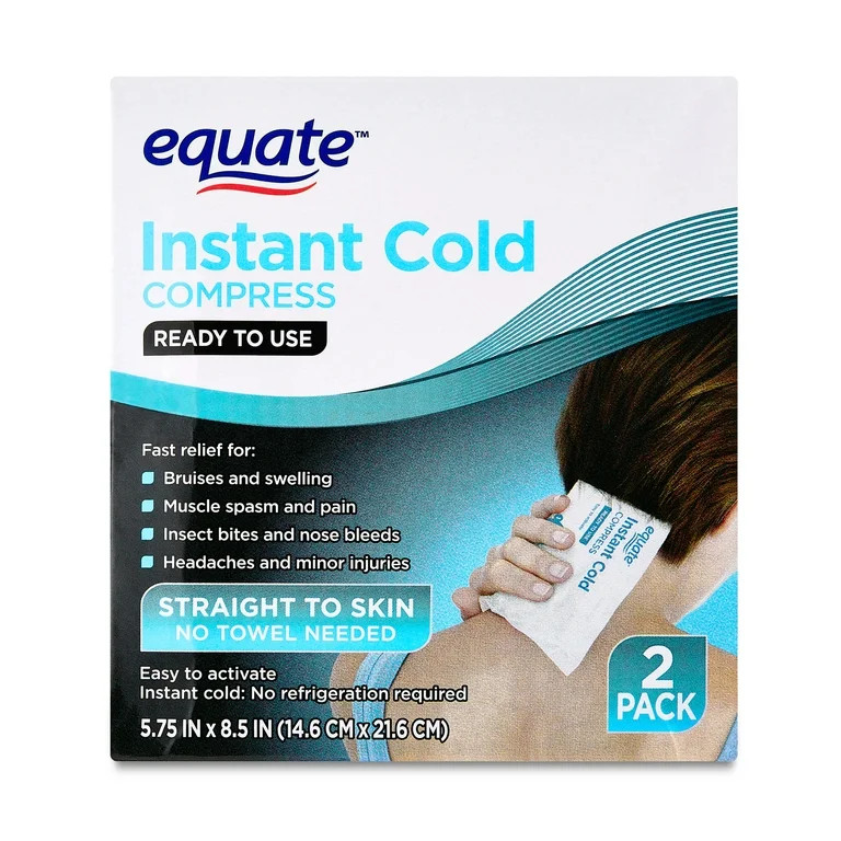 Equate Instant Cold Compress, Ready to Use, 2 Pack | Walmart (US)
