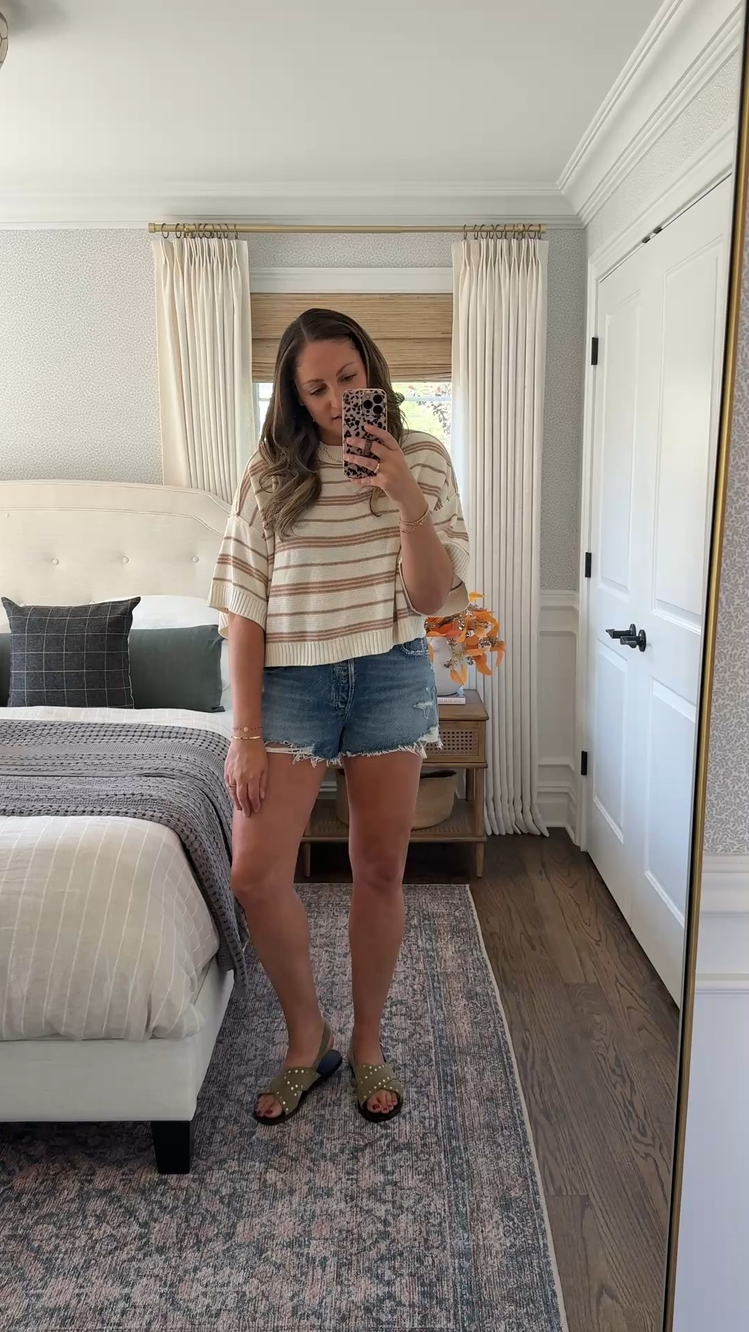 I LOVE this sweater from Anthropologie! Cozy, lightweight and so flattering. I’m wearing a size medium and I’m 5’9”. Also linking my agolde shorts and Madewell sandals! 

#LTKStyleTip #LTKFindsUnder100 #LTKSeasonal