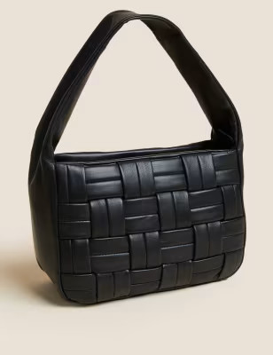 Leather Woven Shoulder Bag | M&S Collection | M&S | Marks & Spencer (UK)