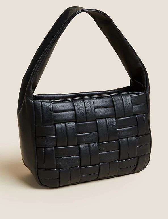 Leather Woven Shoulder Bag | Marks & Spencer (UK)