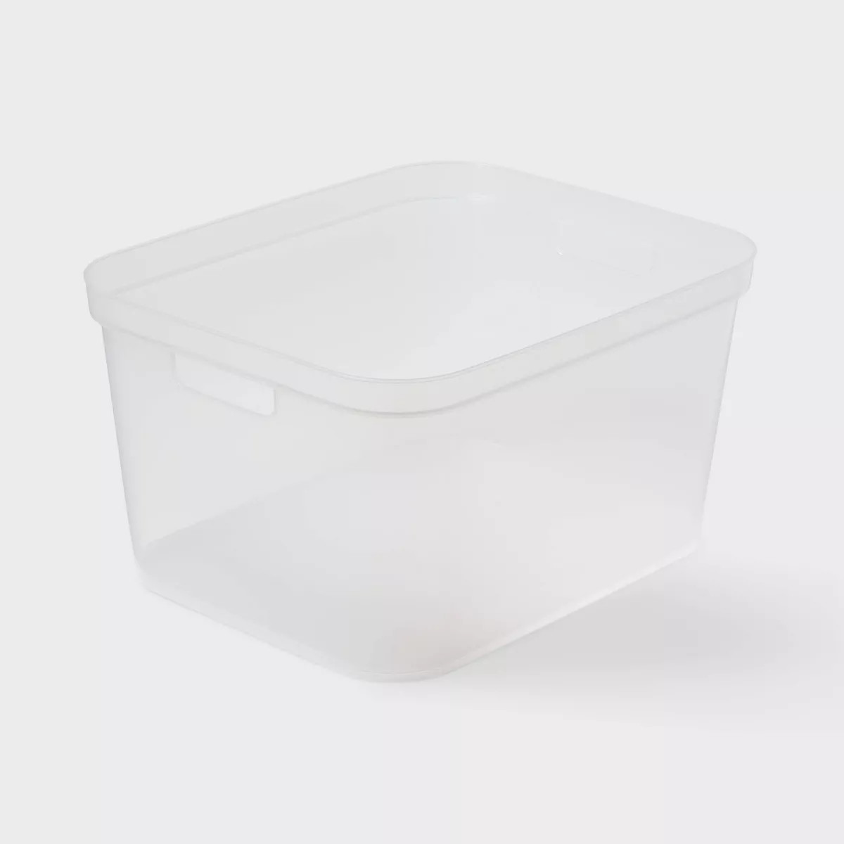 Large Open Storage Bin Clear - Brightroom™: Plastic, Portable, Nesting, Universal Storage, 20.4... | Target