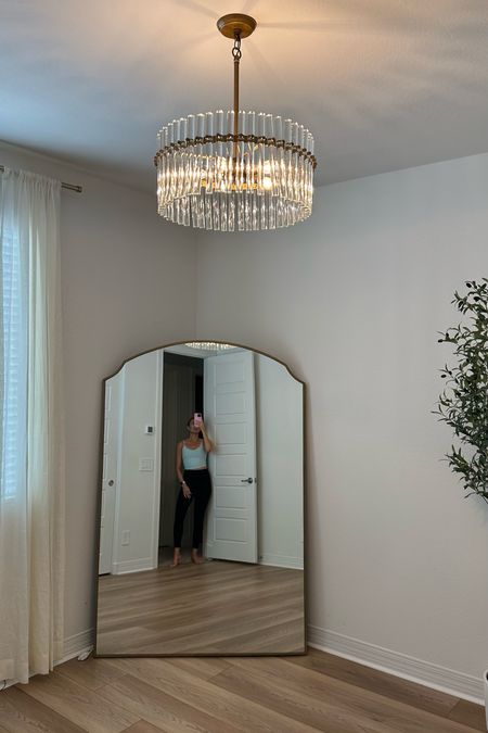 Chandelier and mirror in my office! 
