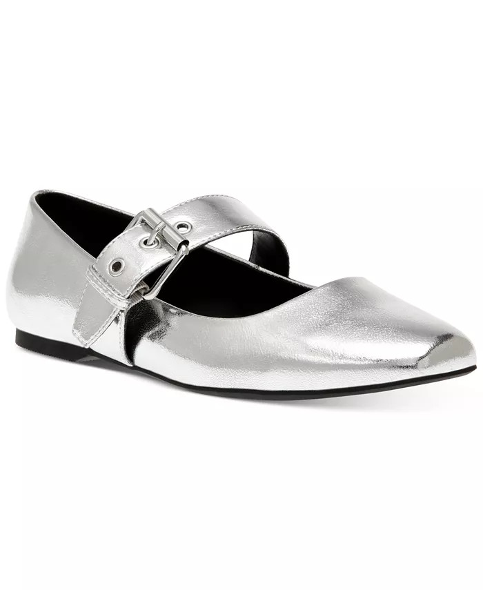 Women's Mellie Buckle Strap Mary Jane Flats | Macy's