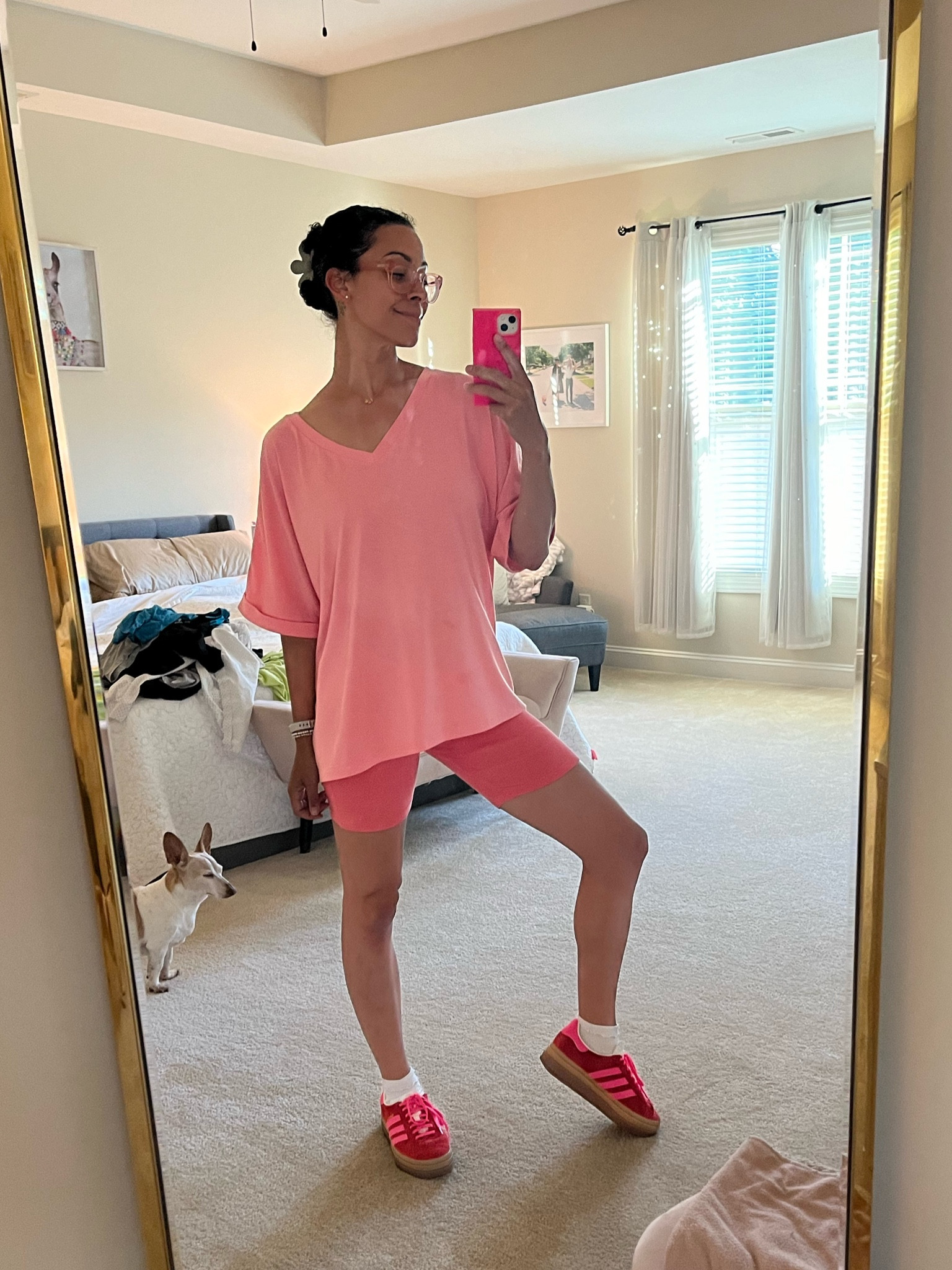 My girl said it’s Barbie PINK summer! 🎀🩷 Shorts are old ASOS, I linked a similar pair I like!