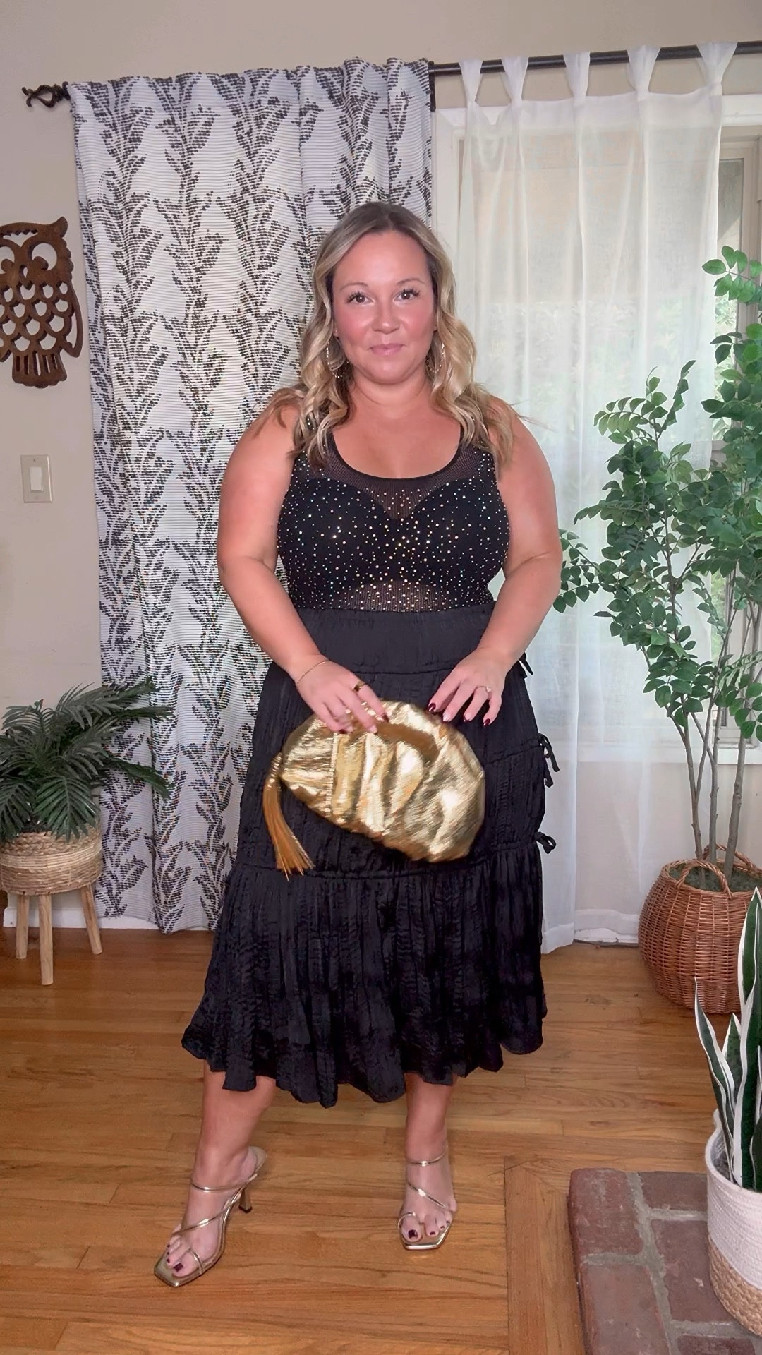 Midsize holiday outfit 
Free People mesh bodysuit size M/L has tons of stretch! 
Skirt size large can adjust the bow ties on the side 
Shoes size up half size 

Holiday style, midsize style, party outfit, concert outfit, satin skirt, midi skirt, Free People, size 12, size 14, date night outfit, Vegas outfit 

#LTKHoliday #LTKOver40 #LTKMidsize