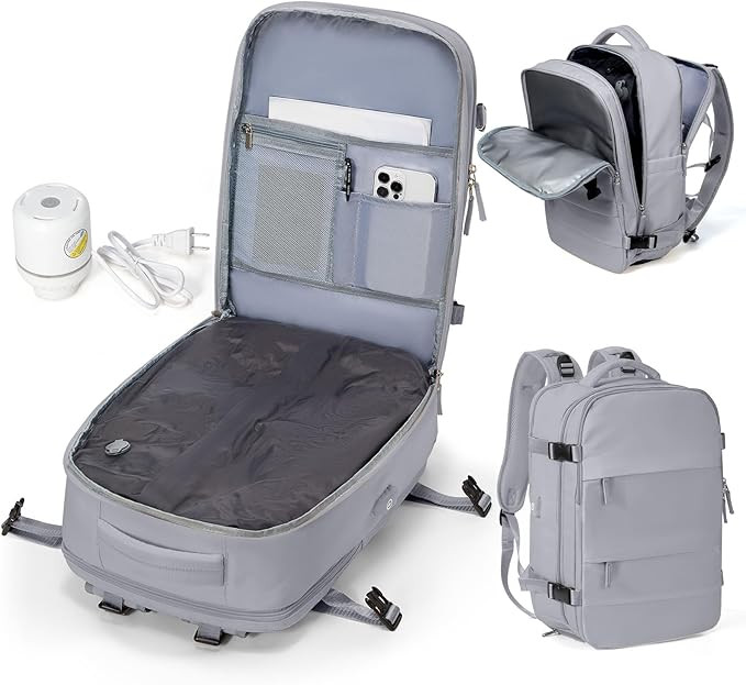 Vacuum Backpack for Men Women with Pump, Travel Backpack Carry on Flight Approved, United Airline... | Amazon (US)