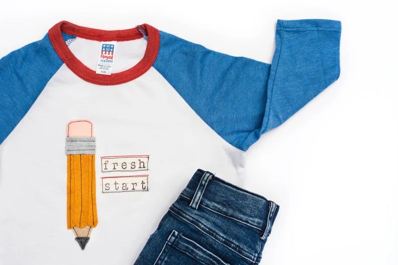 RTS Preschool Tee | Toddler Pencil Shirt | Fresh Start Tee | Personalized Back to School Shirt | ... | Etsy (US)