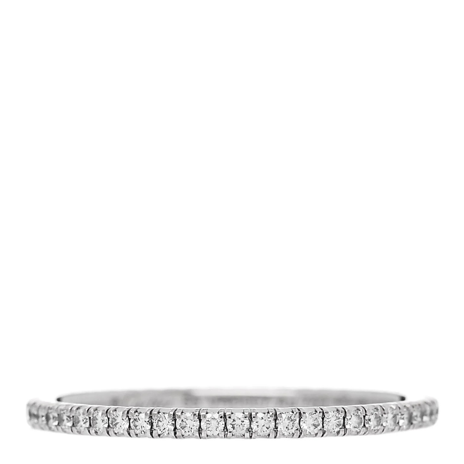 18K White Gold Diamond 1.5mm Etincelle de Cartier Wedding Band Ring 55 7.25 | FASHIONPHILE (US)