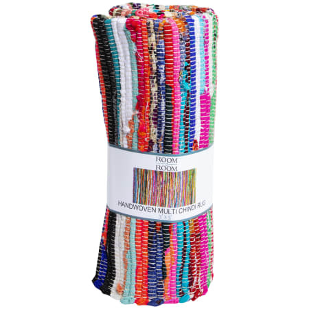 Handwoven Multicolor Chindi Rug 3ft x 5ft | Five Below