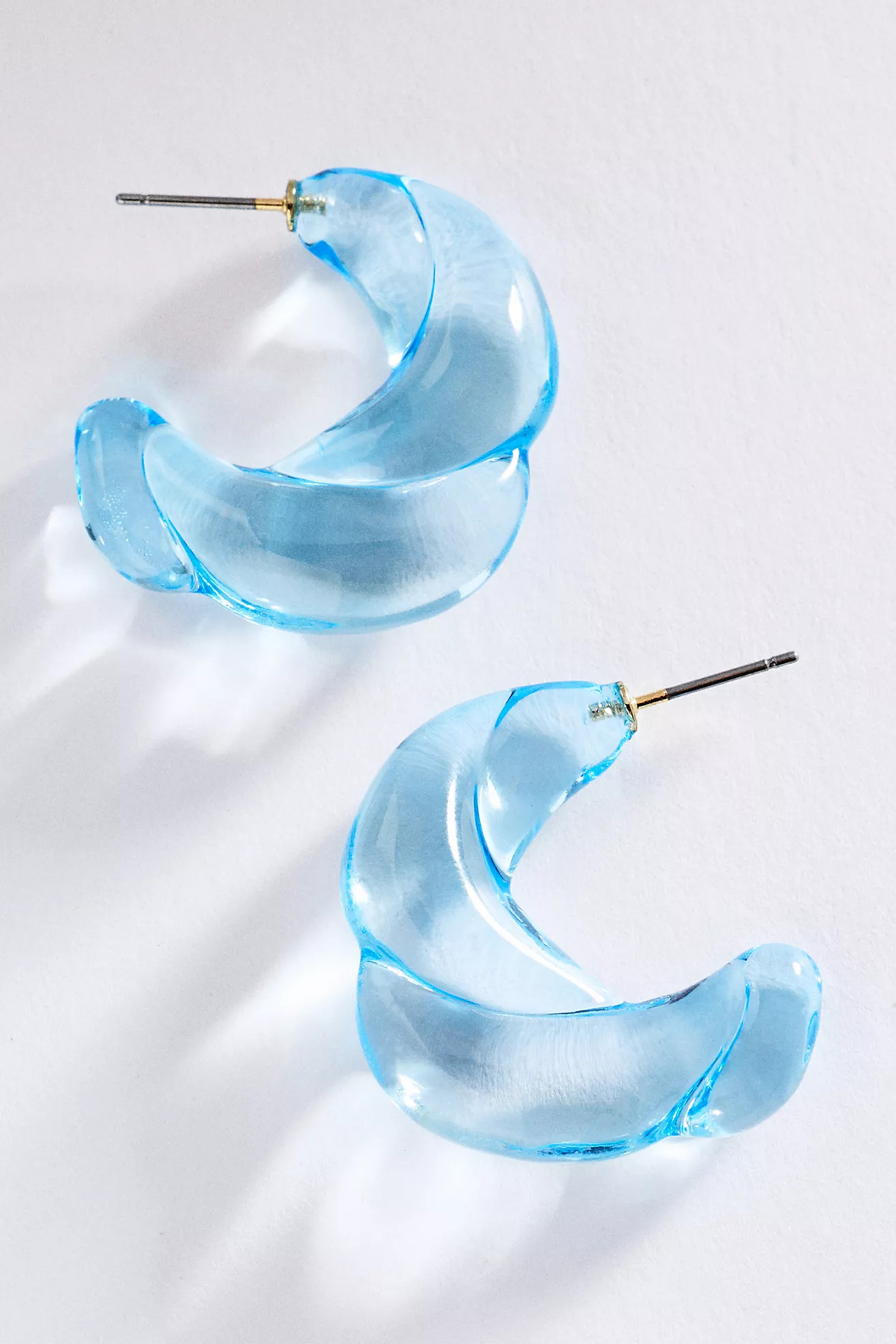 Molded Glass Hoop Earrings | Anthropologie (US)