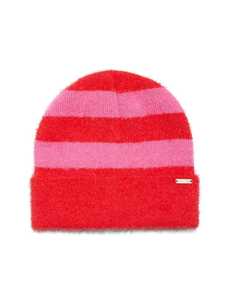 Packed Party Feeling Stripey Beanie, Pink | Walmart (US)