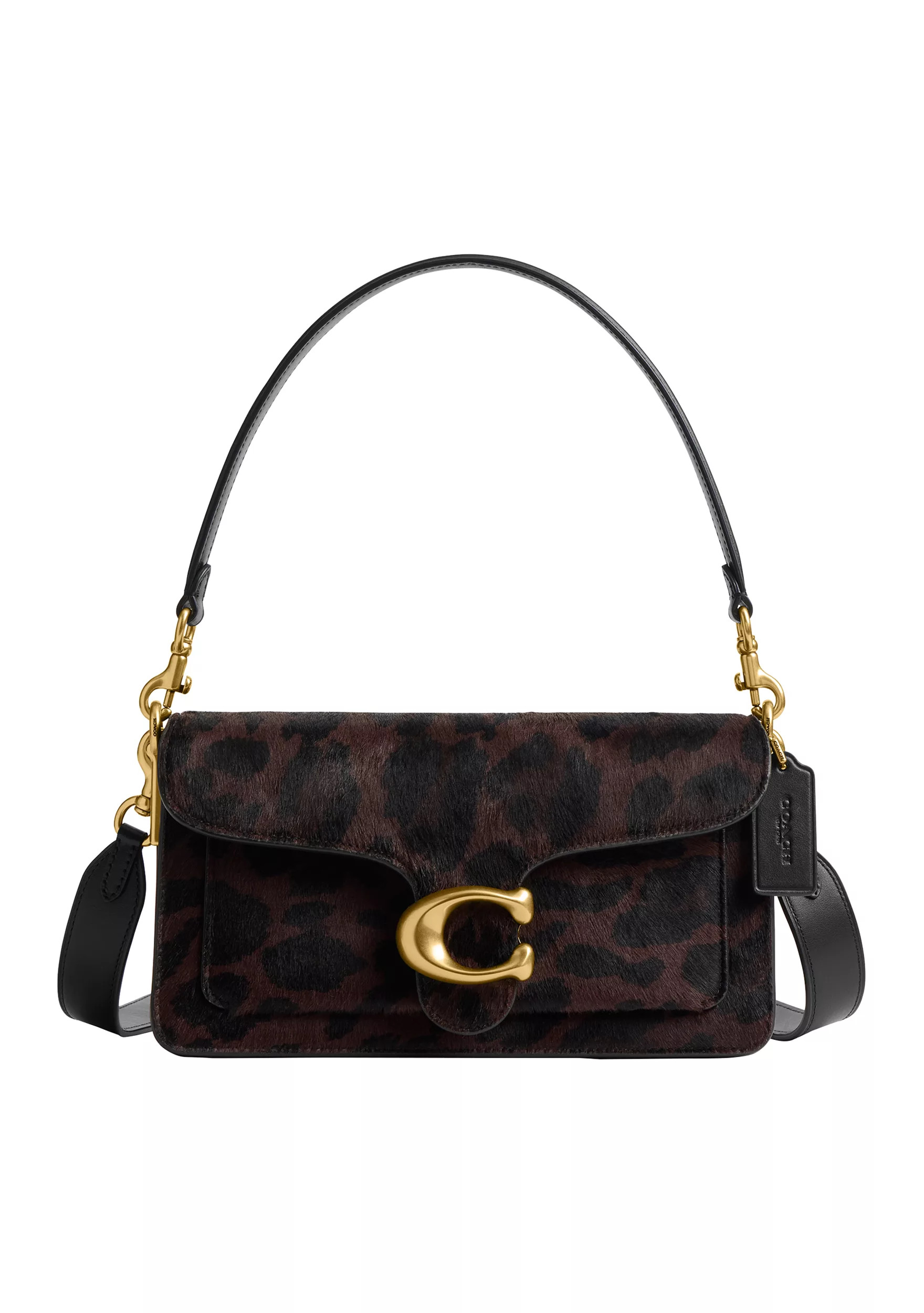 Tabby Shoulder Bag 26 in Haircalf with Leopard Print | Belk