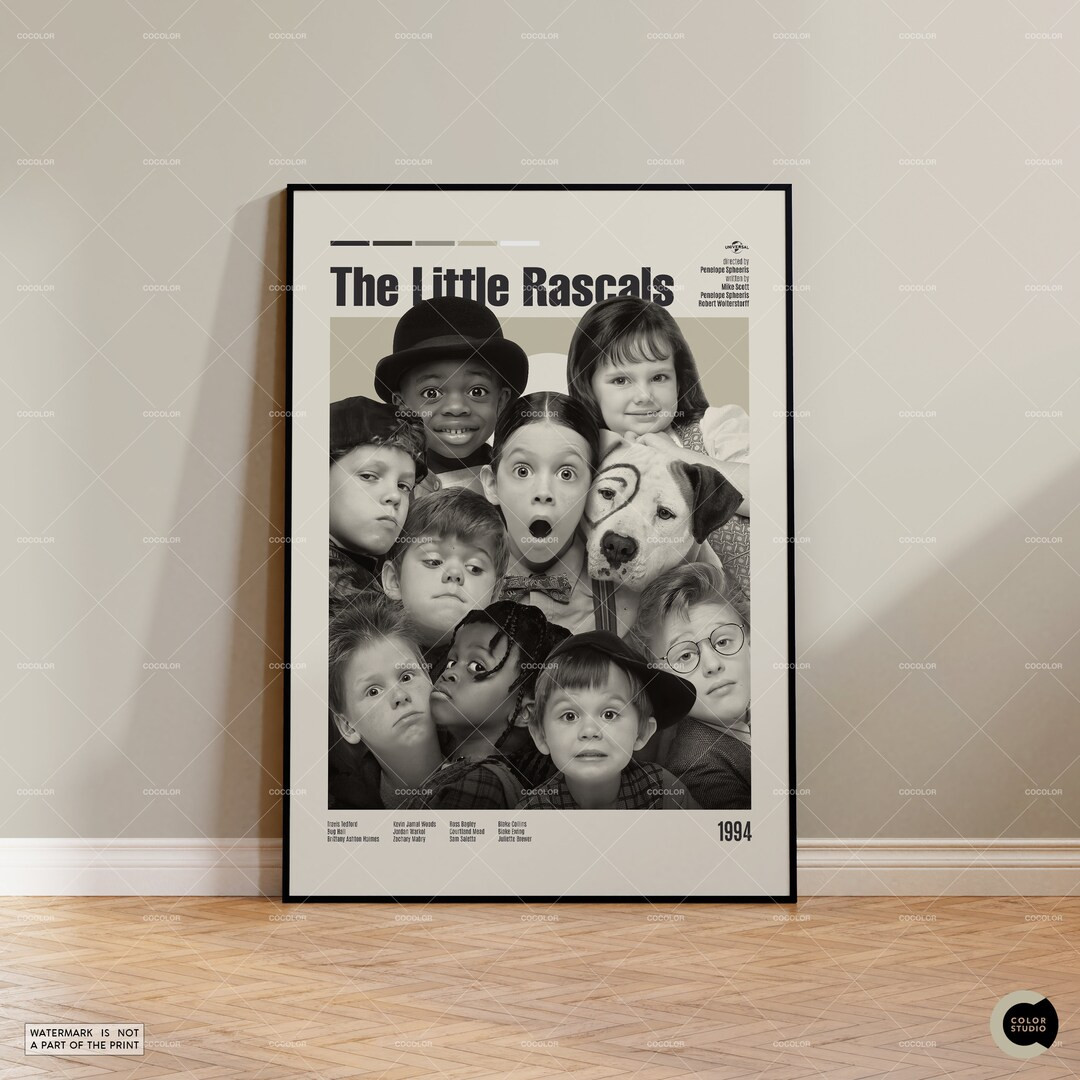 The Little Rascals, Retro Movie Poster, Midcentury Modern, Retro Tv Show Poster, Minimal Movie Ar... | Etsy (US)