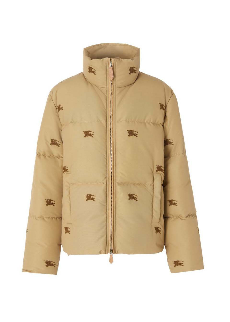 Men's Burberry Embroidered Ekd Nylon Puffer Jacket in Camel | StockX