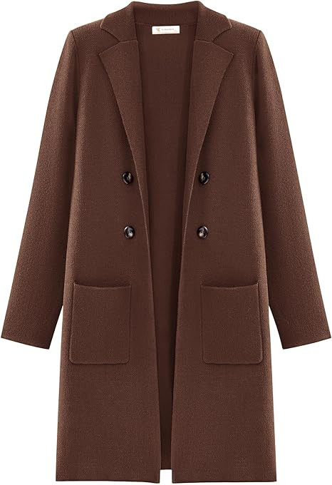 KIRUNDO Cardigan Sweaters for Women 2025 Fall Fashion Open Front Warm Thick Long Winter Coats Jac... | Amazon (US)