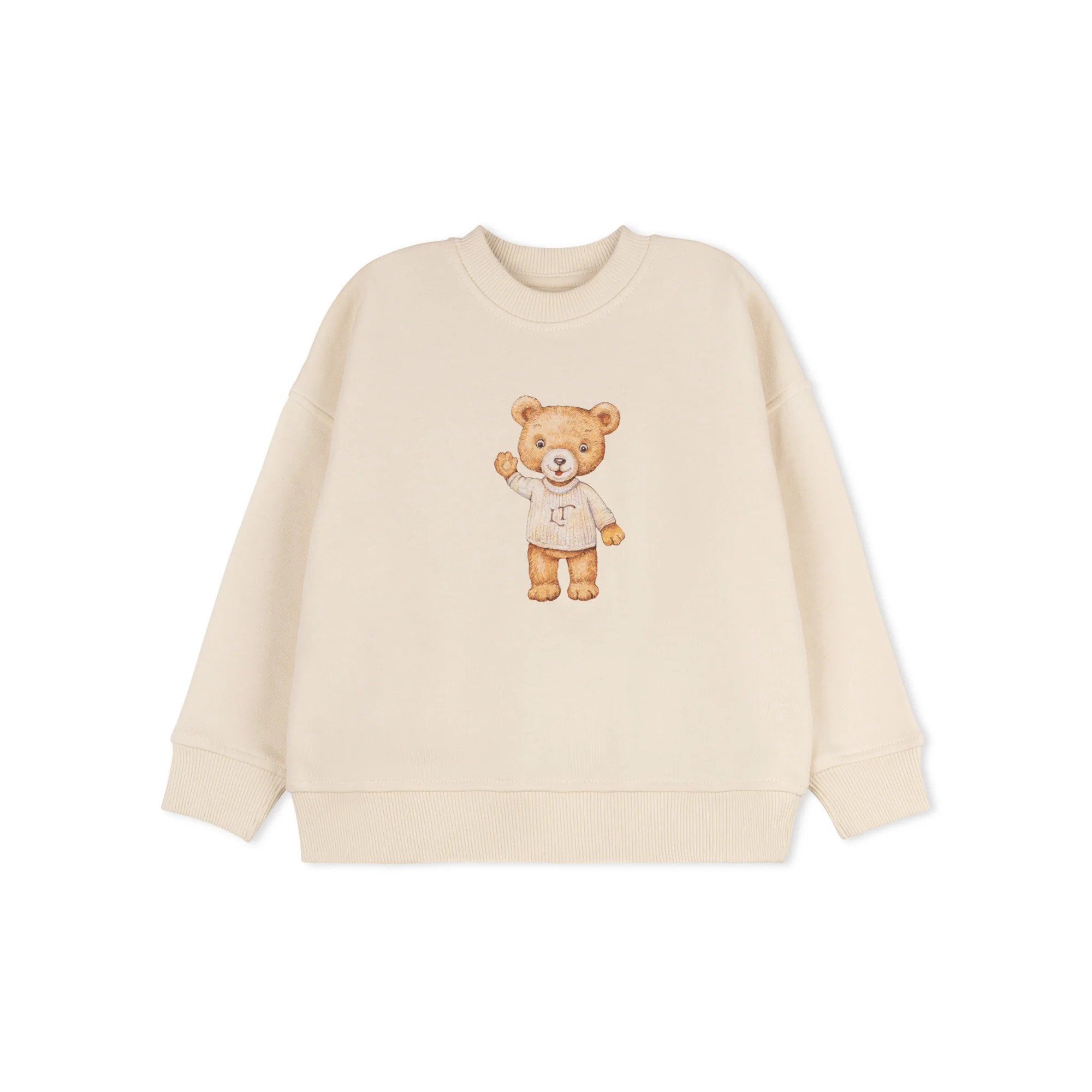Lil Teddy Oversized Classic Pullover Beige | Lil Teddy (US)