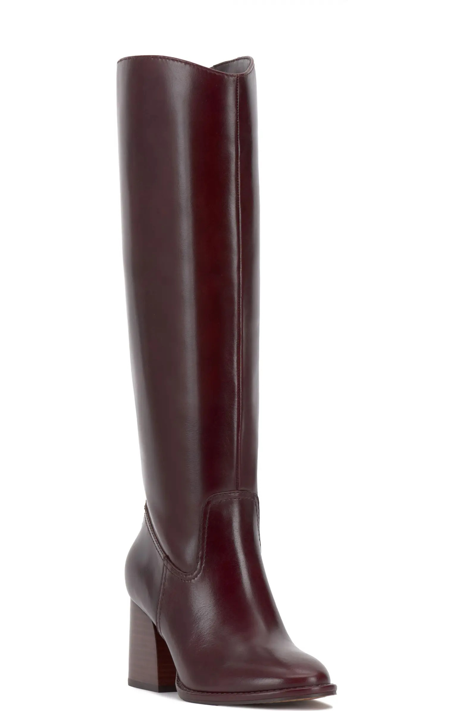Leila Block Heel Knee High Boot | Nordstrom