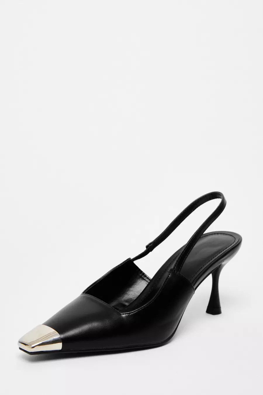 Home/Black Toe Cap Court Heels | Quiz Clothing