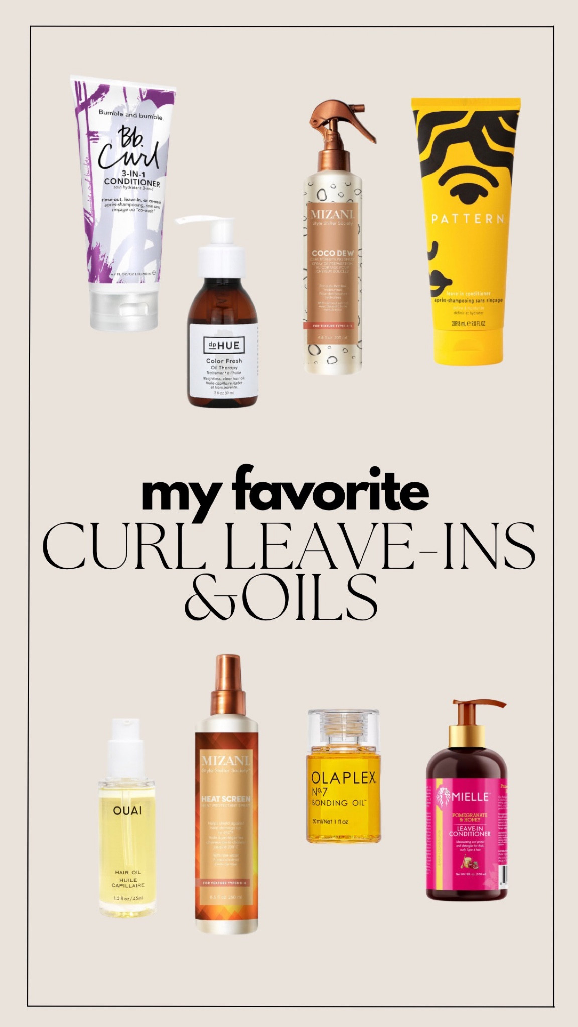My fav curly hair leave in conditioners and oils. There’s something about a hair oil that I LOVE. I have thick, 3C, low porosity hair  

#LTKbeauty #LTKstyletip #LTKFind