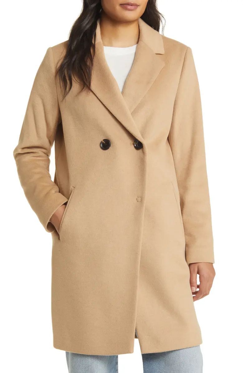 Double Breasted Wool Blend Coat | Nordstrom