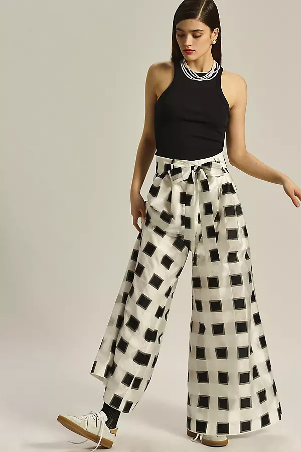 Eva Franco Belted Wide-Leg Pants | Anthropologie (US)