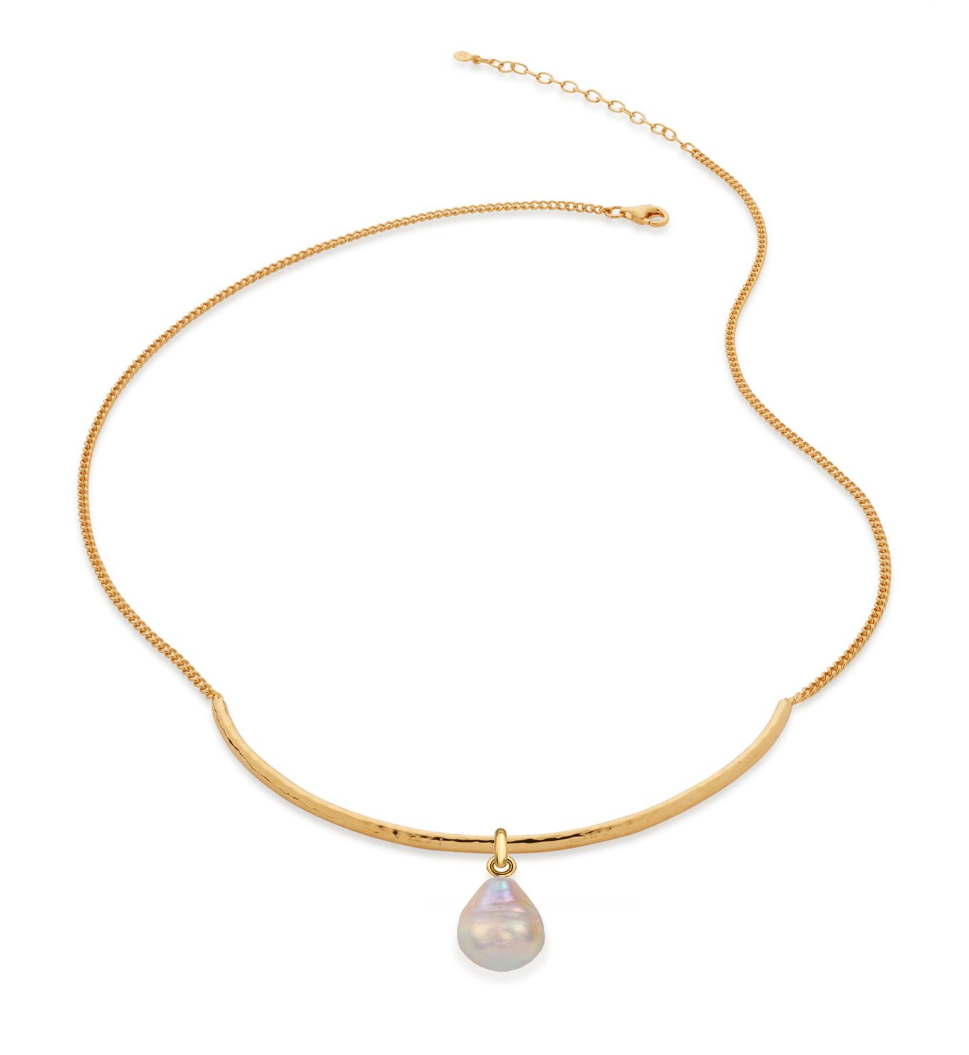 Nura Pearl Curve Necklace Set | Monica Vinader (Global)
