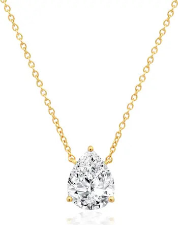 Crislu Solitaire Pear Pendant Necklace | Nordstrom | Nordstrom
