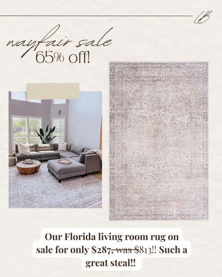Our Florida living room rug on sale! 

#LTKhome #LTKsalealert #LTKunder50