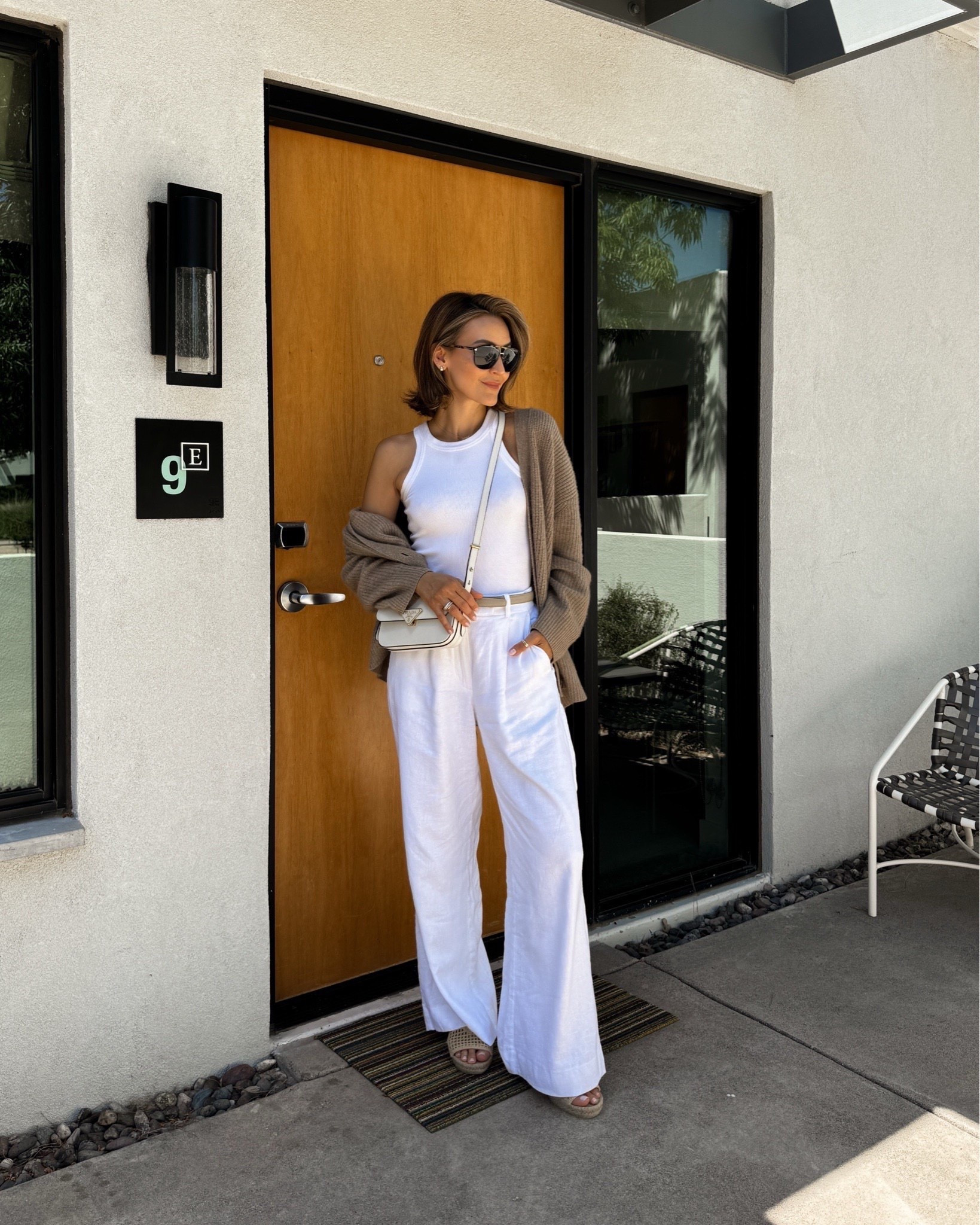 My go-to recipe for travels, errands, and lunch! Linen pants are size 25