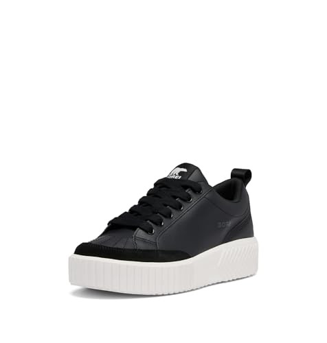 SOREL Women's ONA AVE Low Sneaker - Black, Sea Salt - 5.5 | Amazon (US)