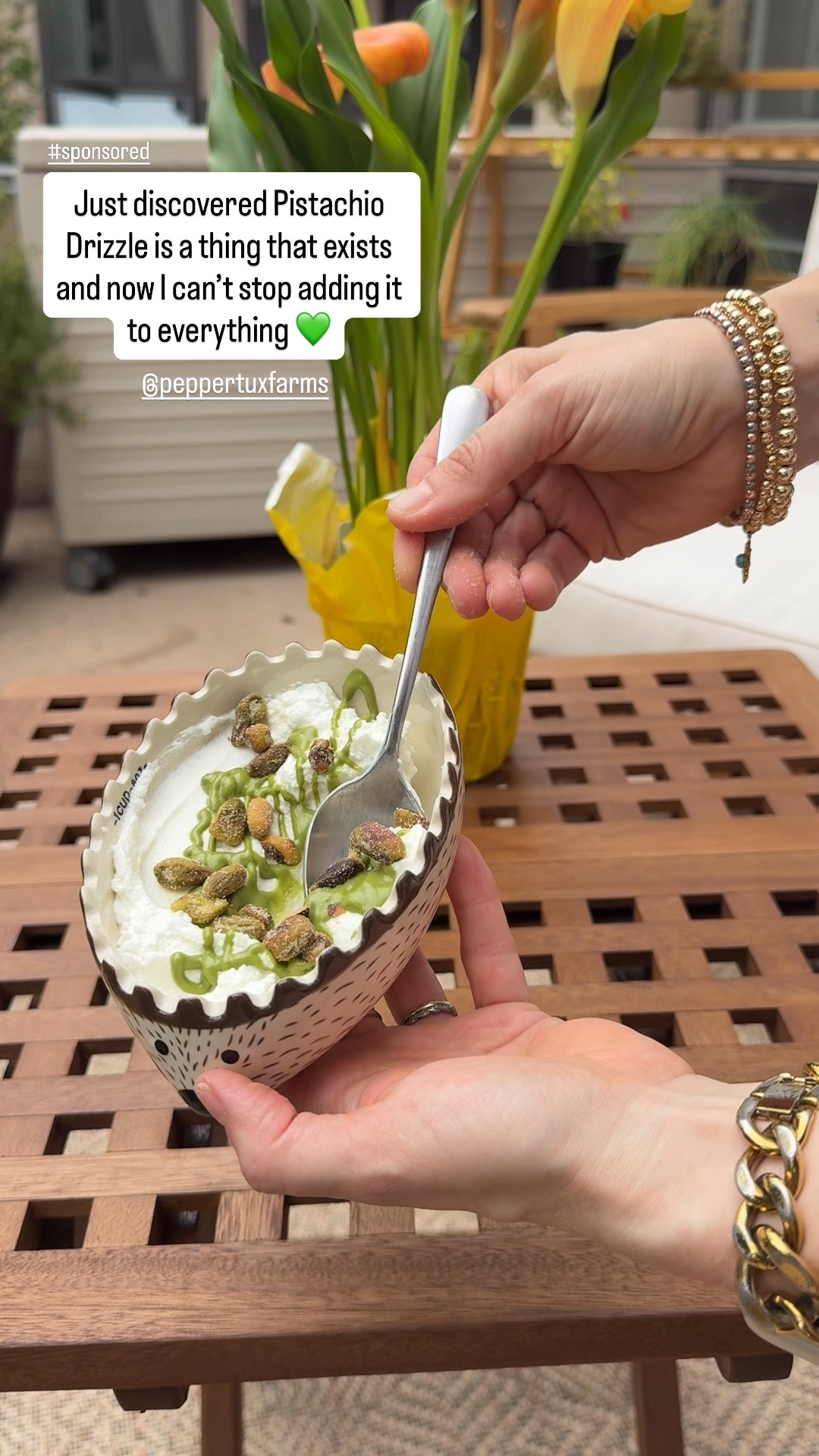 Just discovered that Pistachio drizzle exists and I’m putting it on top of everything 💚 my ideal sweet treat 
#sponsored @Peppertux Farms

#LTKdayinmylife #LTKvlog #LTKfoodie