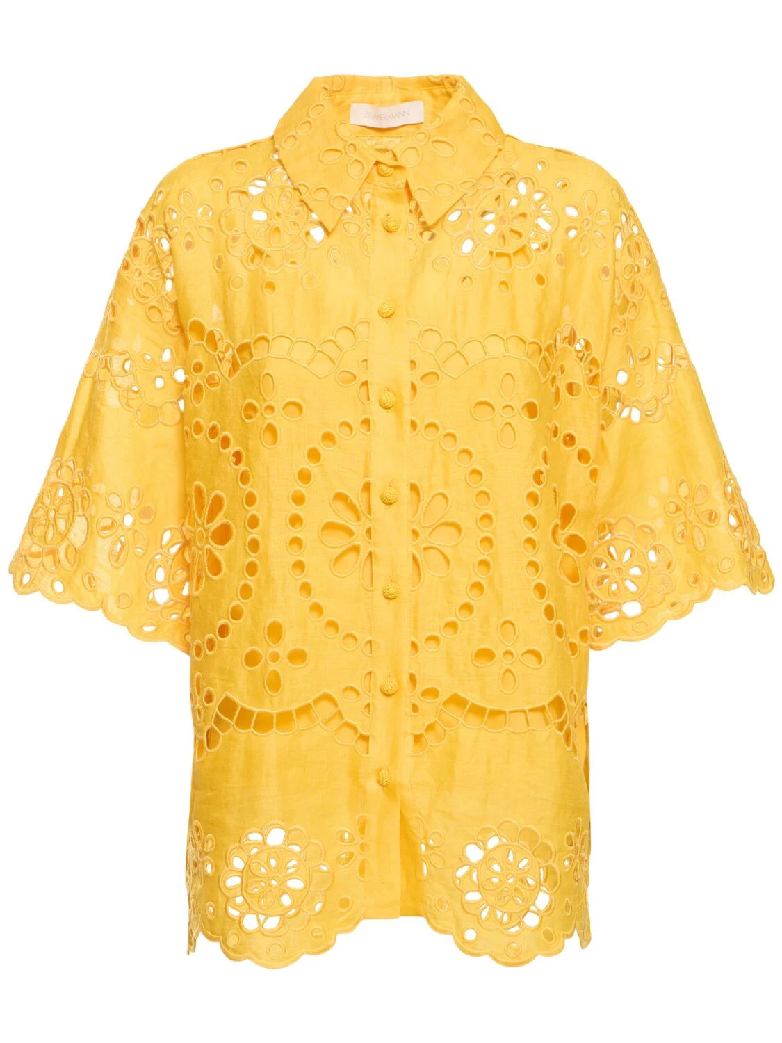 Pop Linen Embroidered Shirt | Luisaviaroma