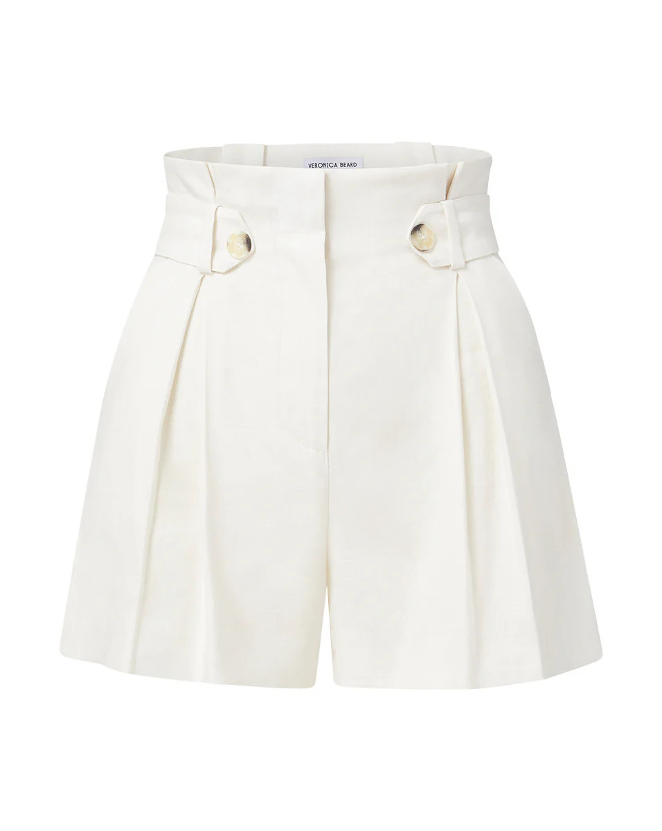 Franzi Stretch-Linen Short | Veronica Beard