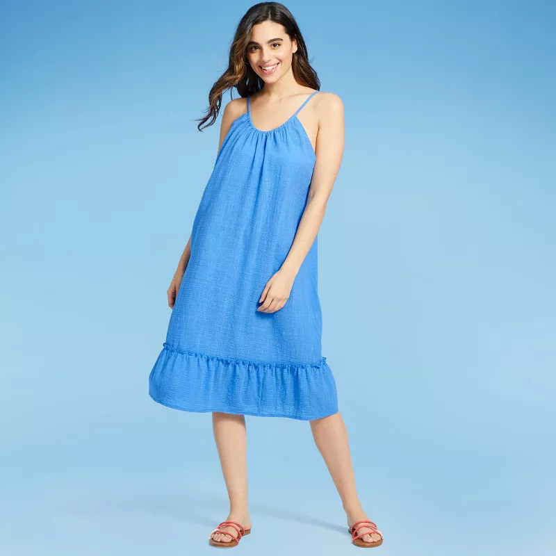 Women's Tiered Midi Cover Up Dress - Kona Sol™ | Target