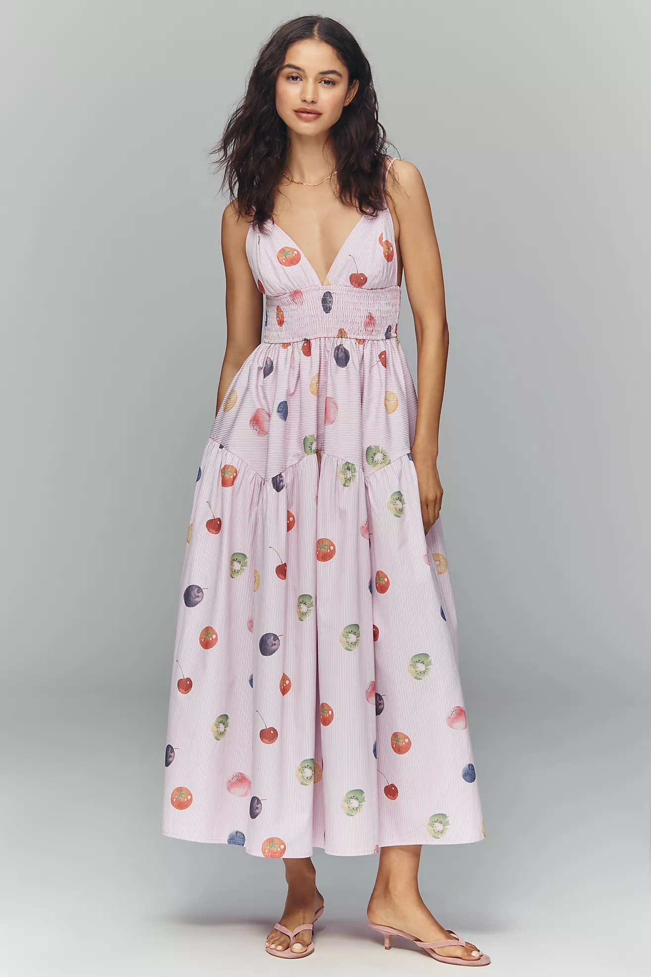 En Saison Fruit Medley Midi Dress | Anthropologie (US)