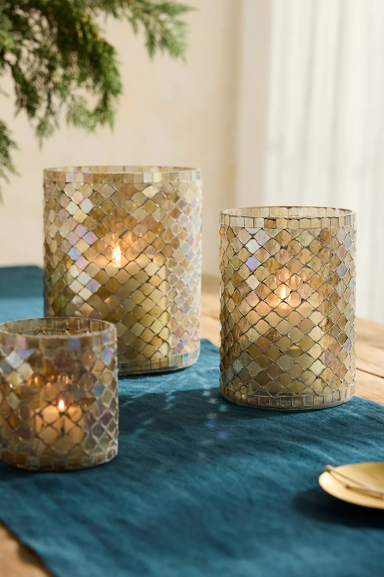 Luster Mosaic Votive Holder | Anthropologie (US)
