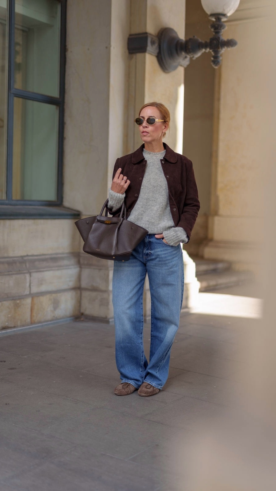 Wide Leg Denim von Myclassico & Suede Jacke#LTKSpringSale trends

#LTKspring
