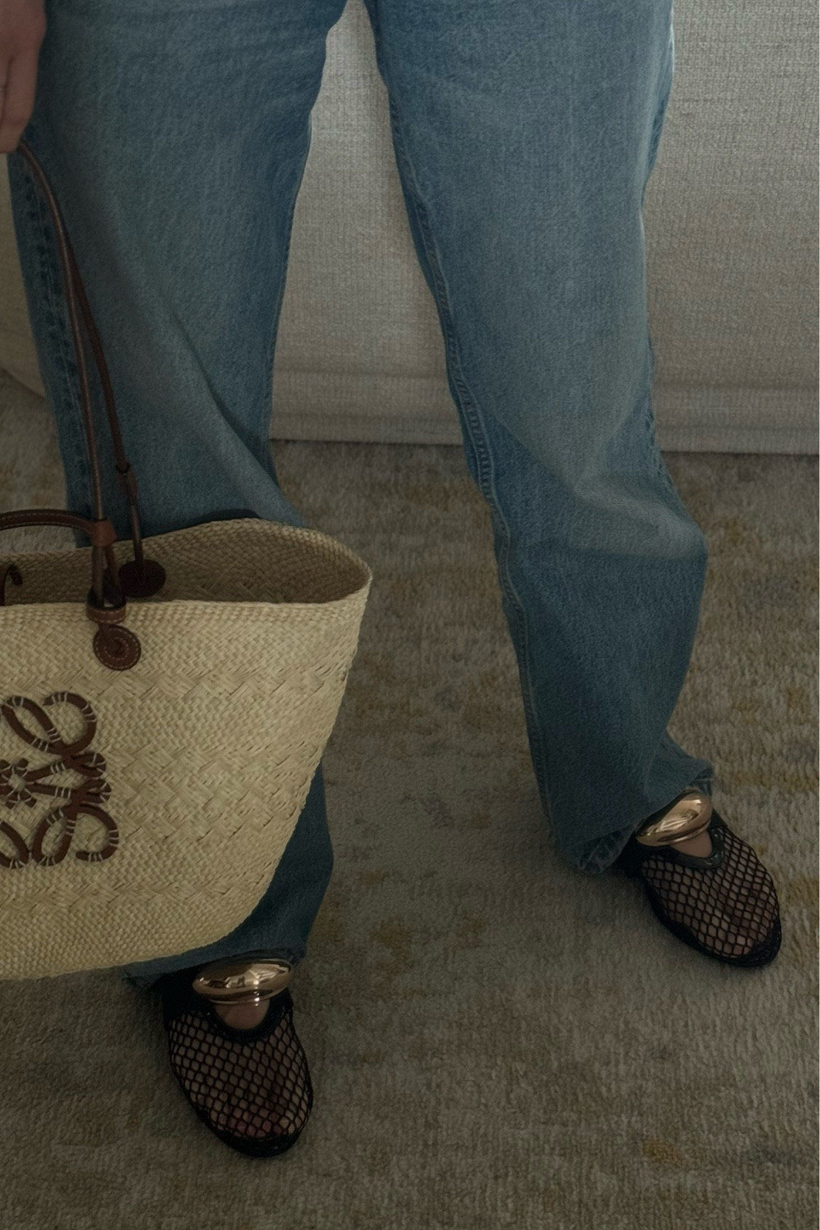 Alaia mesh ballet flats dupes from Amazon. My usual size is 8.5 US (39) and I got size 8.5

#LTKstyletip